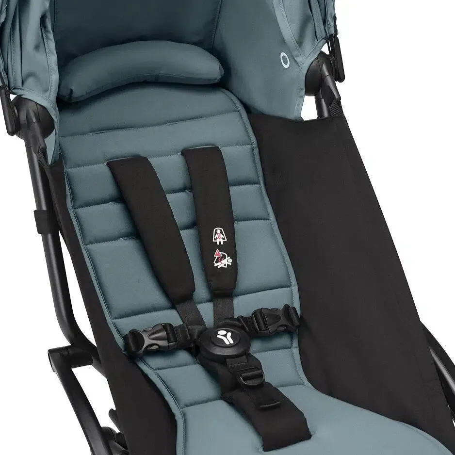 Stokke - YOYO 3 Stroller 6  - Black Frame   Aqua