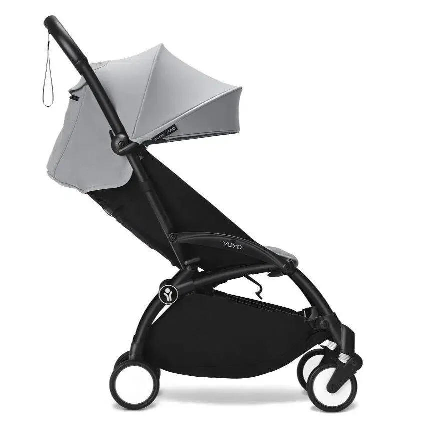 Stokke - YOYO 3 Stroller 6  - Black Frame   Stone