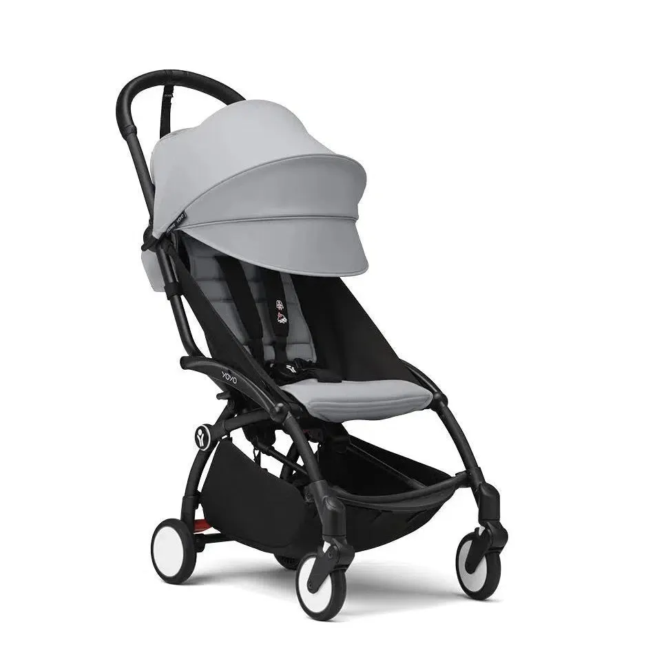 Stokke - YOYO 3 Stroller 6  - Black Frame   Stone