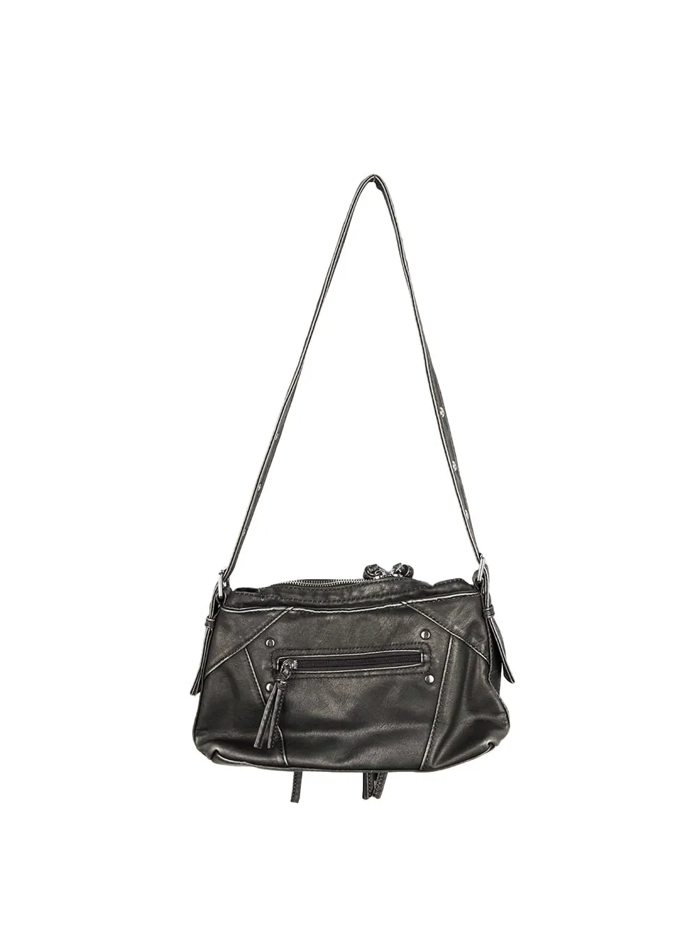 Stylish Buckled Faux Leather Bag CS406