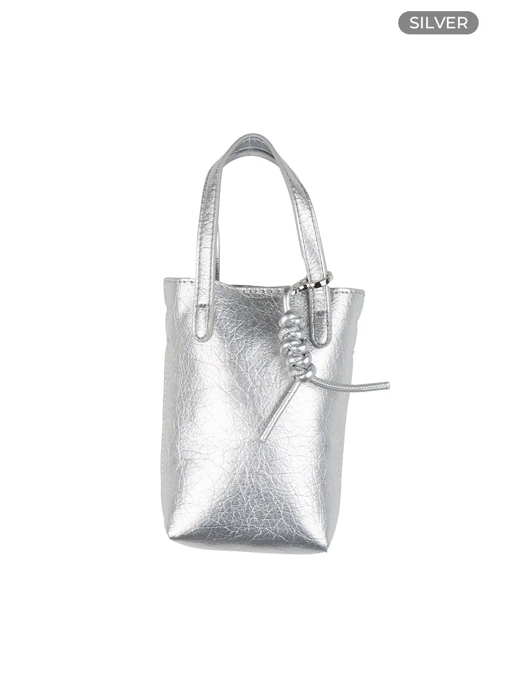 Twisted Charm Mini Faux Leather Bag OL430