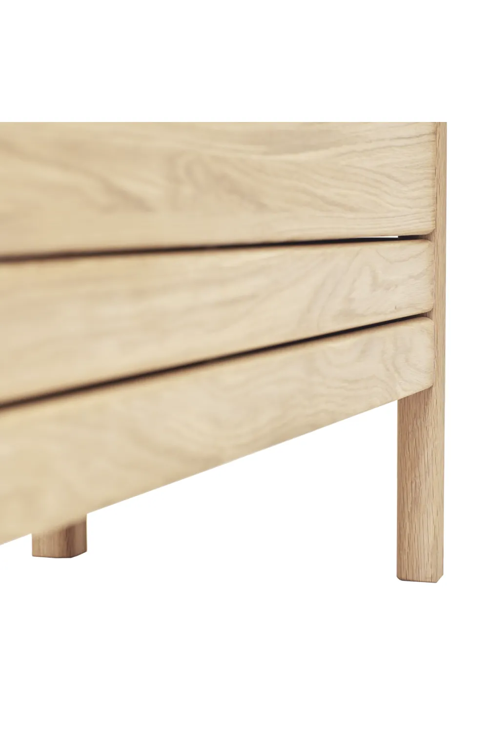 White Oak Storage Bench L | Form & Refine A Line