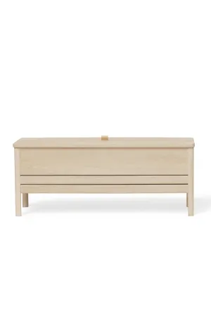 White Oak Storage Bench L | Form & Refine A Line