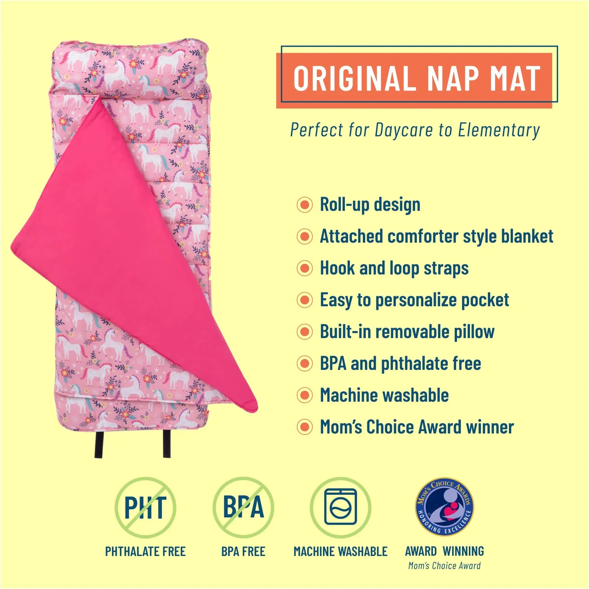 Wildkin Magical Unicorns Original Nap Mat